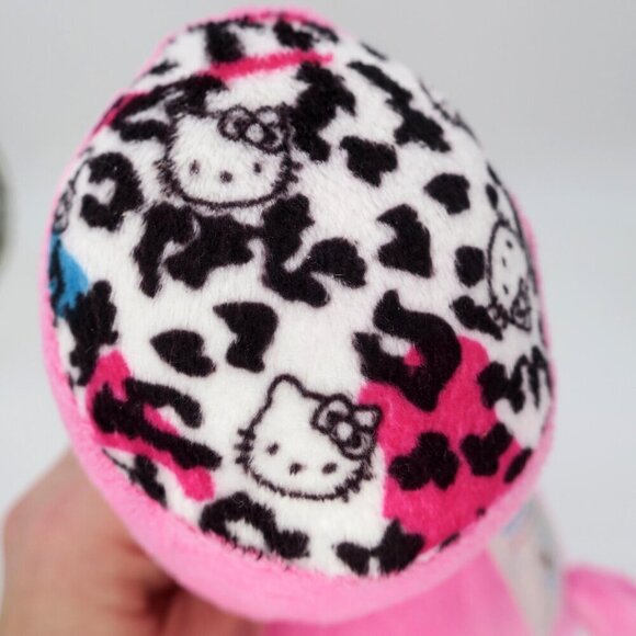 Hello Kitty Build a Bear Sanrio Pink Leopard Print Paws Winking Plush NO BOW - Picture 3 of 3